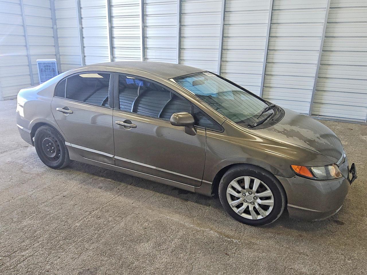 2008 Honda Civic Lx Gray vin: 2HGFA165X8H322394