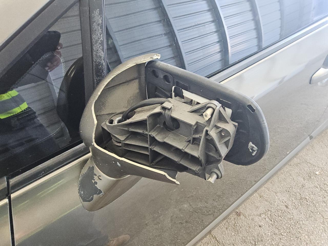2008 Honda Civic Lx Gray vin: 2HGFA165X8H322394 Damage: Left Front Mirror Housing, Peeling, > 12 Inches
