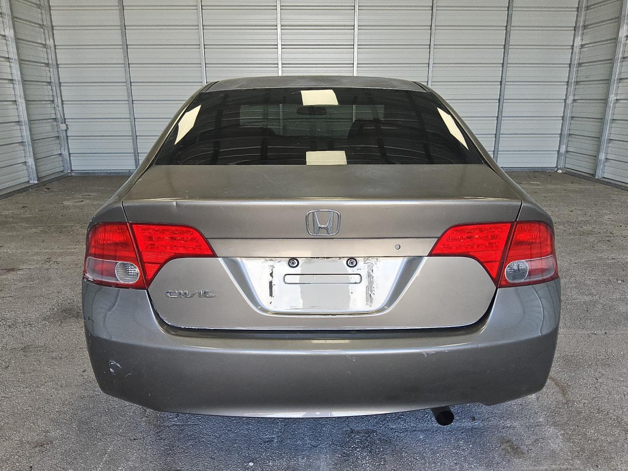 2008 Honda Civic Lx Gray vin: 2HGFA165X8H322394 Damage: Rear Bumper, Dent(S) W/ Paint Dmg, 5 To 6 Inches