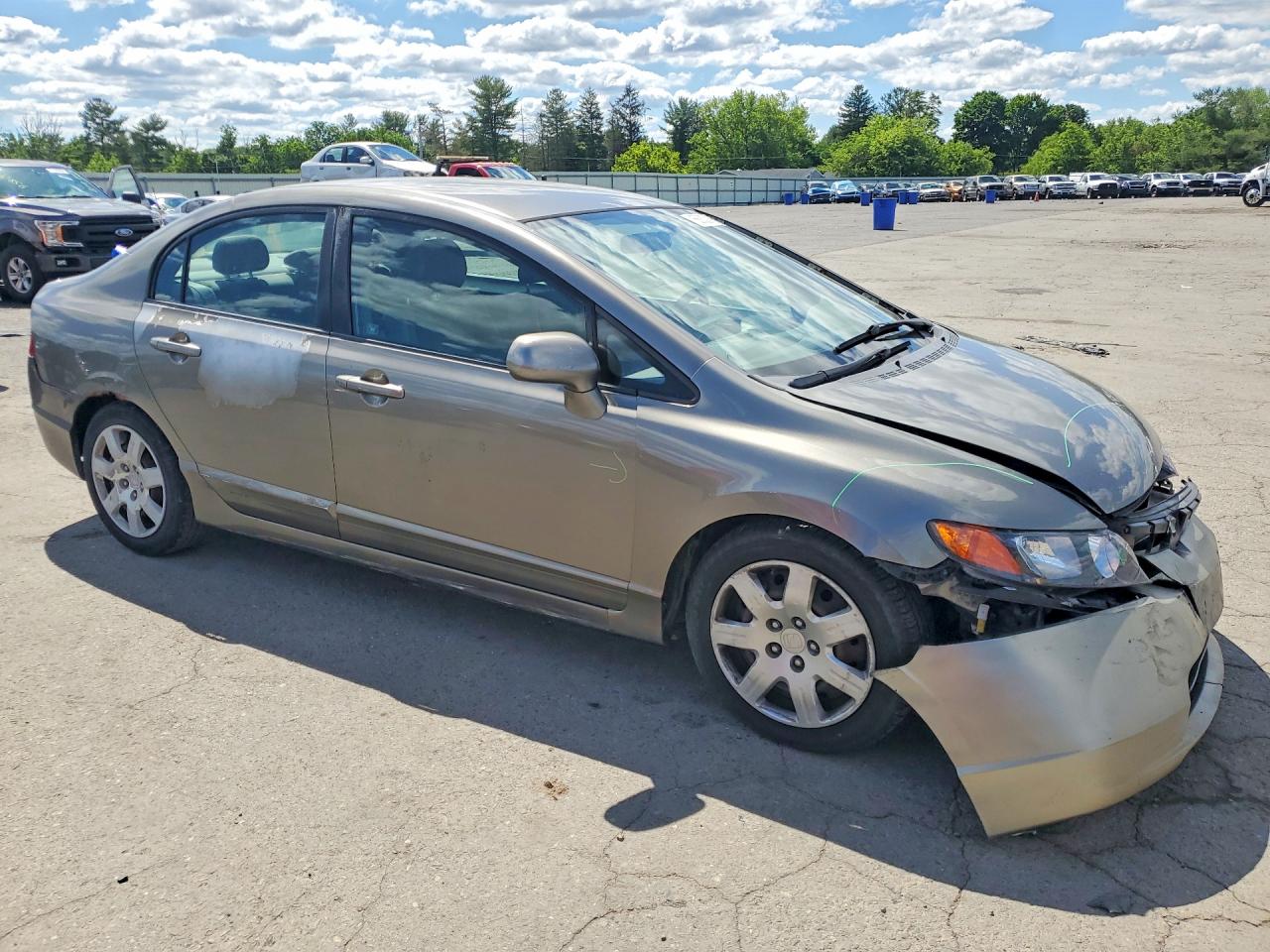 2008 Honda Civic Lx Gray vin: 2HGFA165X8H325263