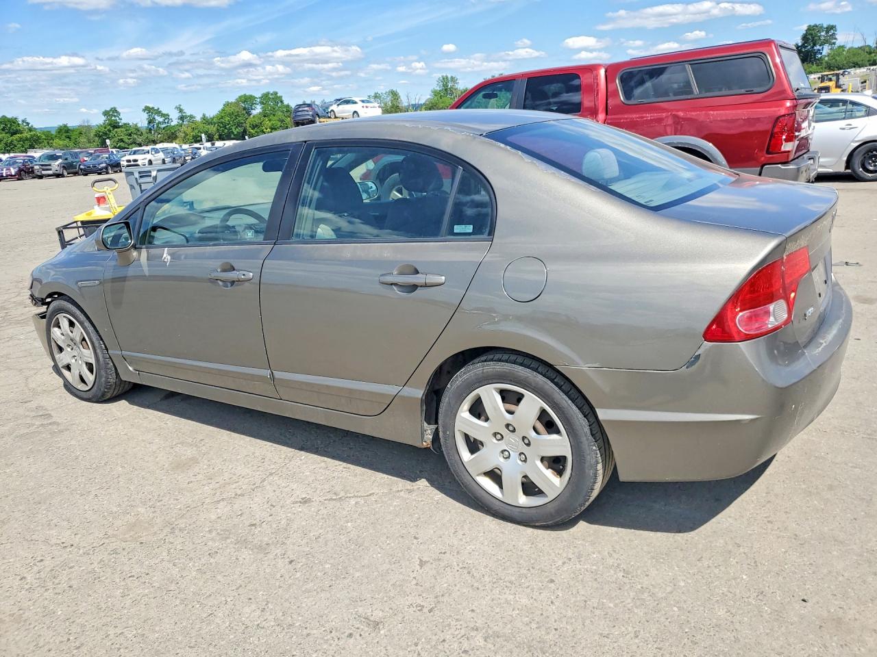 2008 Honda Civic Lx Gray vin: 2HGFA165X8H325263