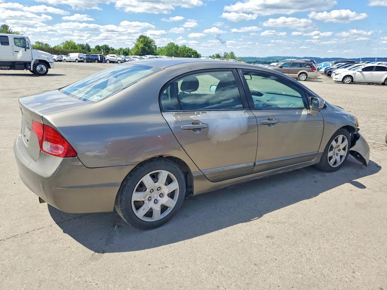 2008 Honda Civic Lx Gray vin: 2HGFA165X8H325263