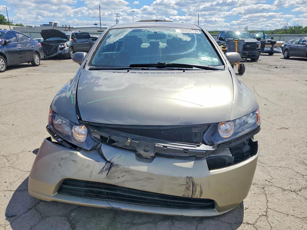 2008 Honda Civic Lx Gray vin: 2HGFA165X8H325263