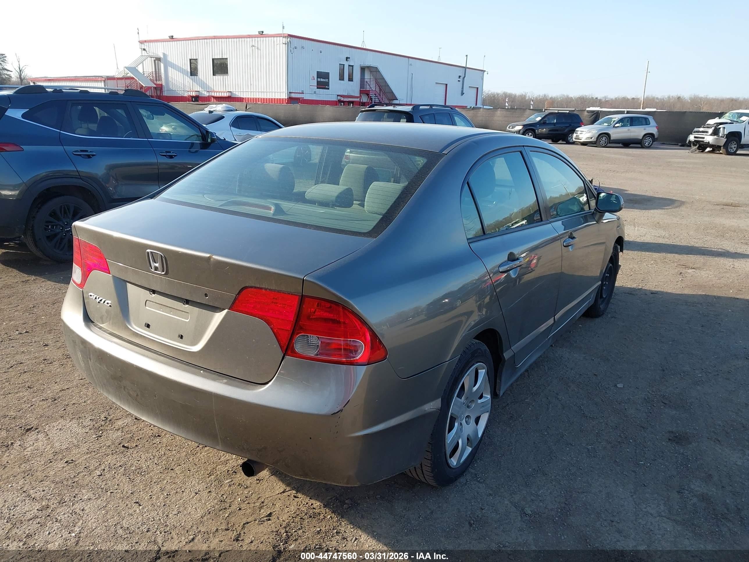 2008 Honda Civic Lx Champagne vin: 2HGFA165X8H333511