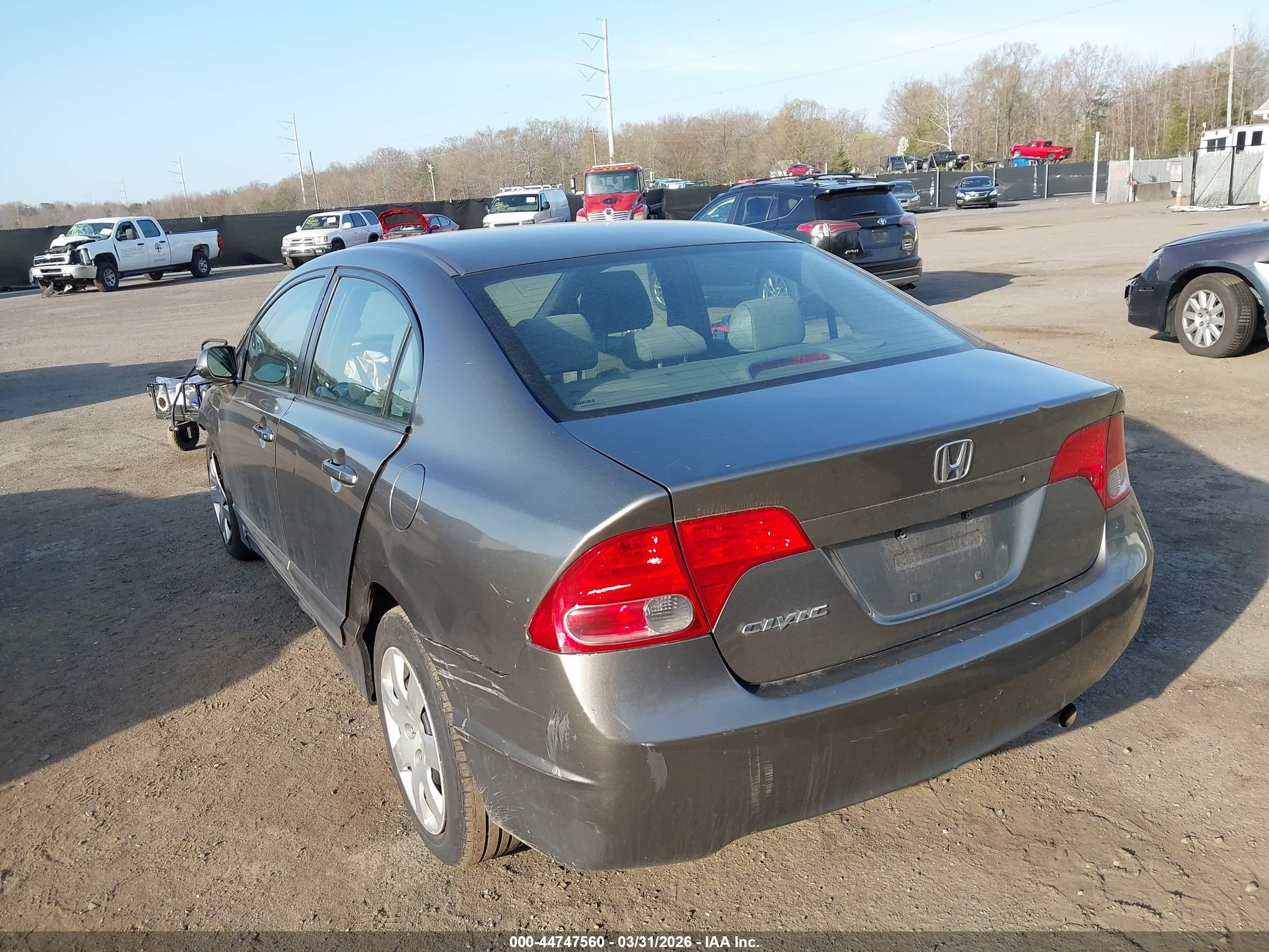 2008 Honda Civic Lx Champagne vin: 2HGFA165X8H333511