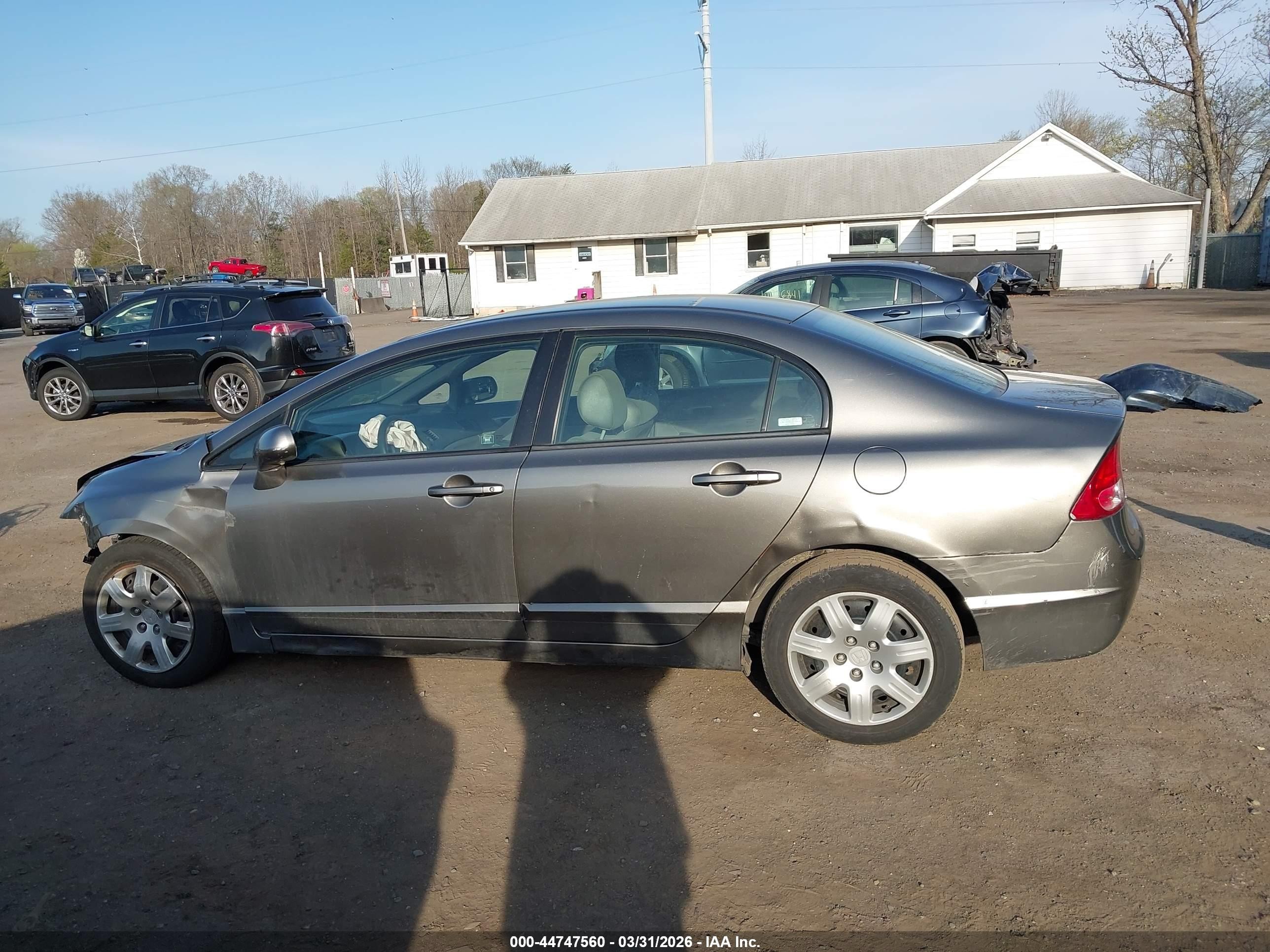 2008 Honda Civic Lx Champagne vin: 2HGFA165X8H333511