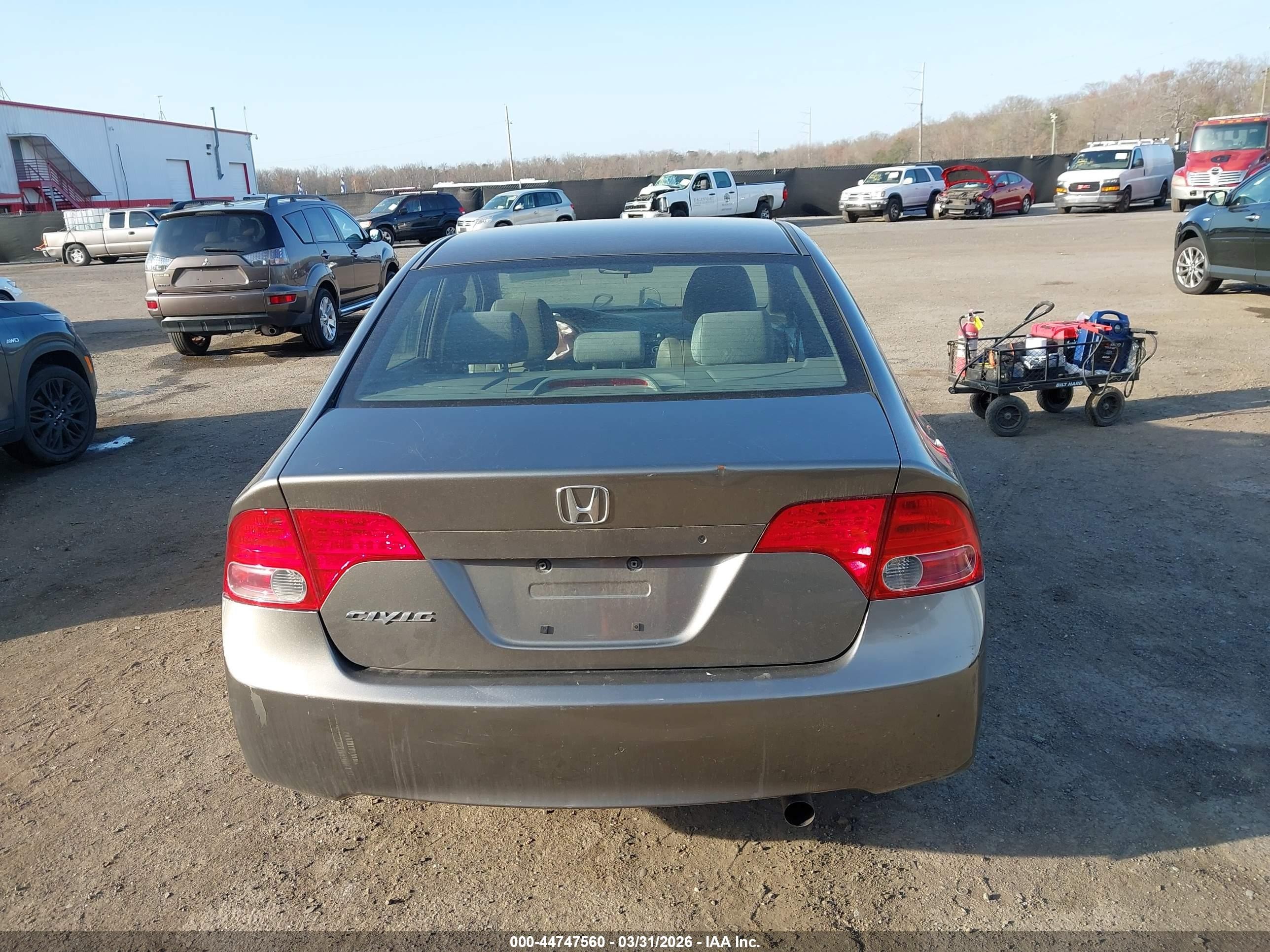2008 Honda Civic Lx Champagne vin: 2HGFA165X8H333511