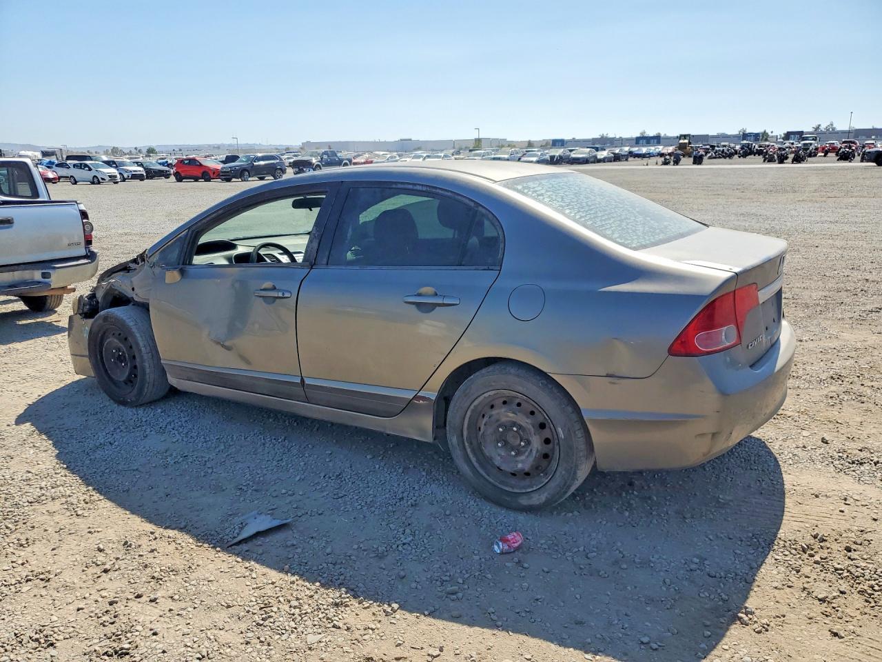 2008 Honda Civic Lx Gray vin: 2HGFA165X8H335498