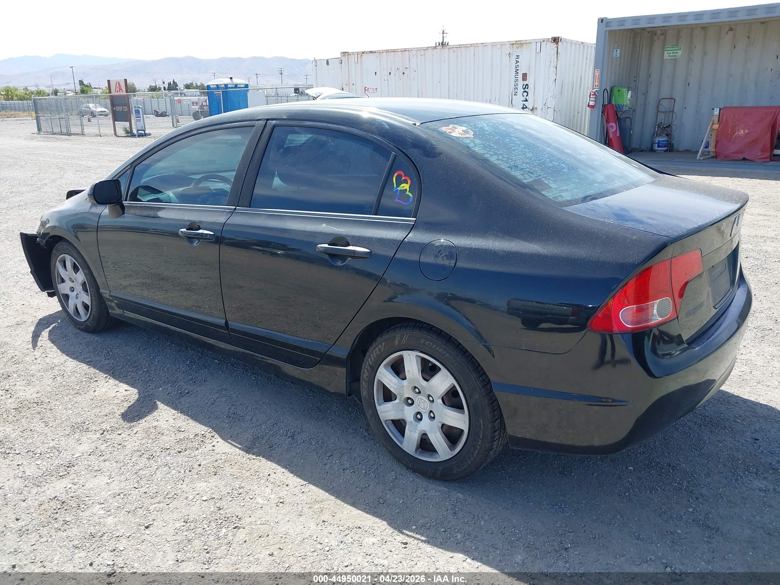 2008 Honda Civic Lx Black vin: 2HGFA165X8H336117