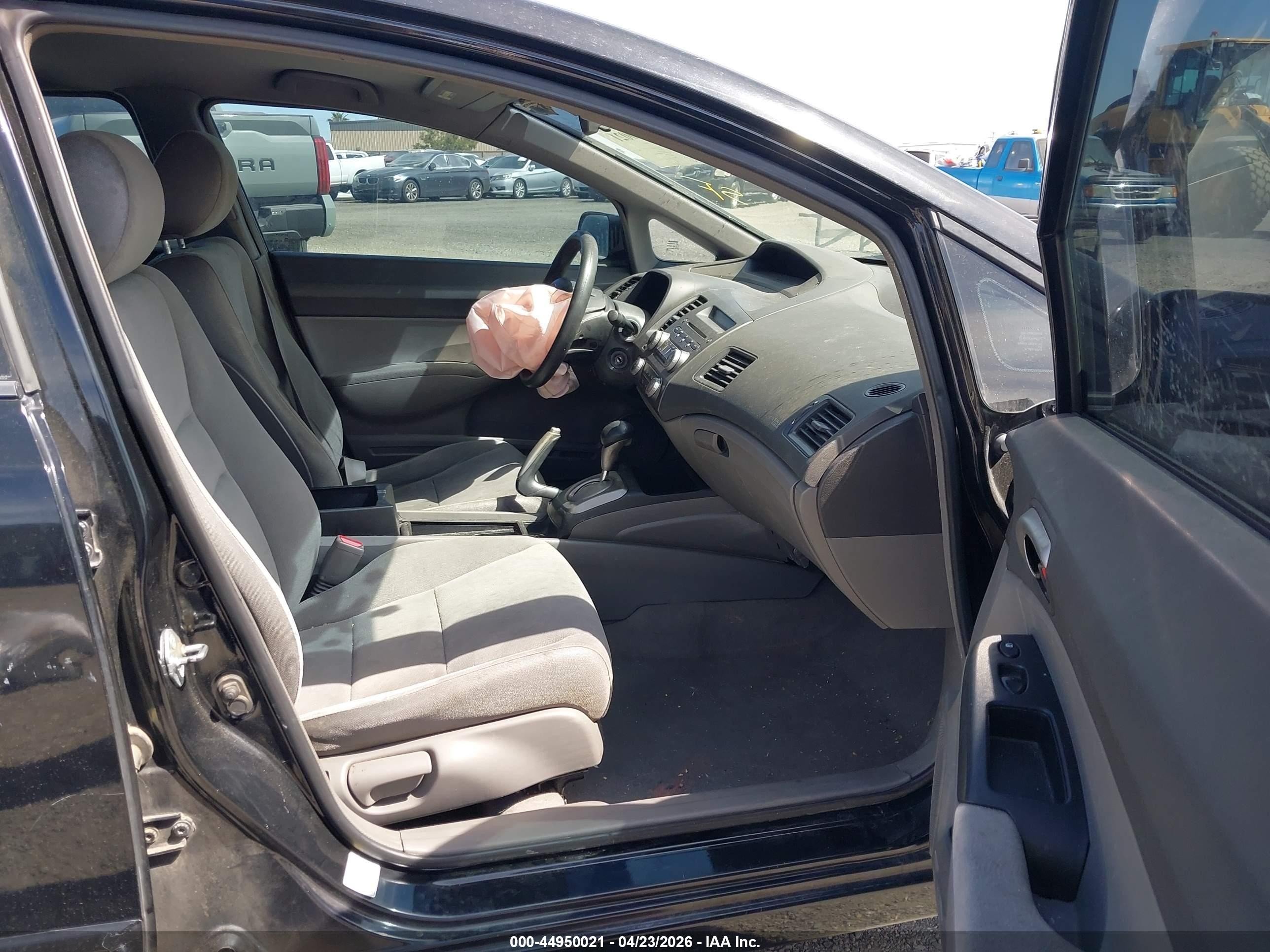 2008 Honda Civic Lx Black vin: 2HGFA165X8H336117
