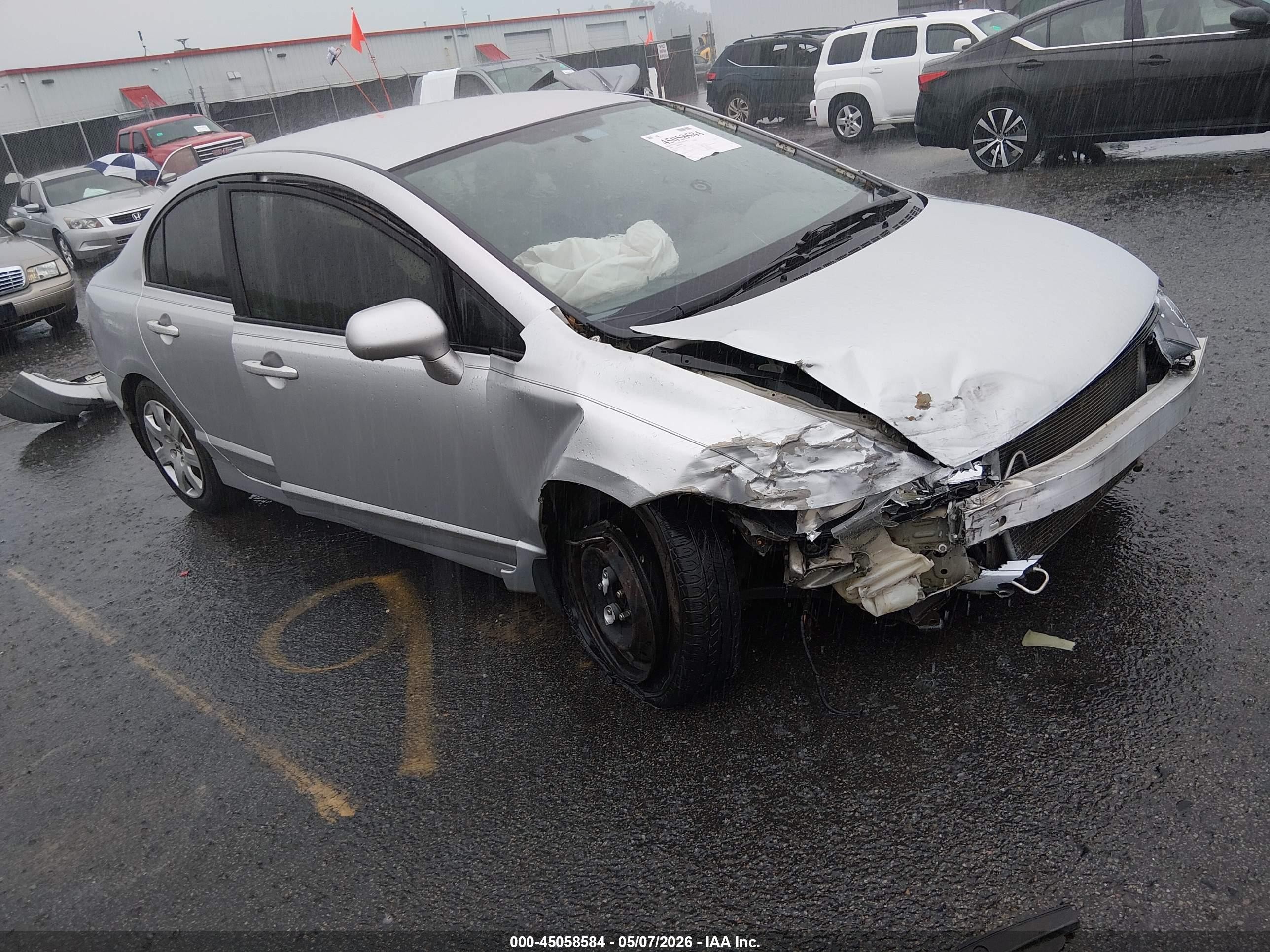 2008 Honda Civic Lx Gray vin: 2HGFA165X8H339728