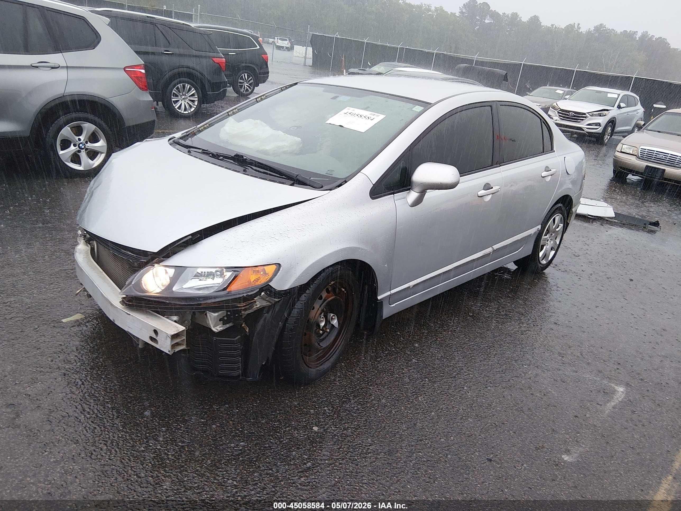 2008 Honda Civic Lx Gray vin: 2HGFA165X8H339728