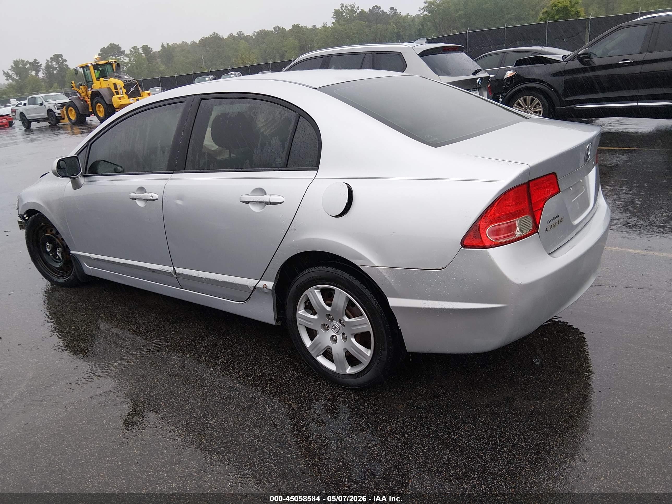 2008 Honda Civic Lx Gray vin: 2HGFA165X8H339728
