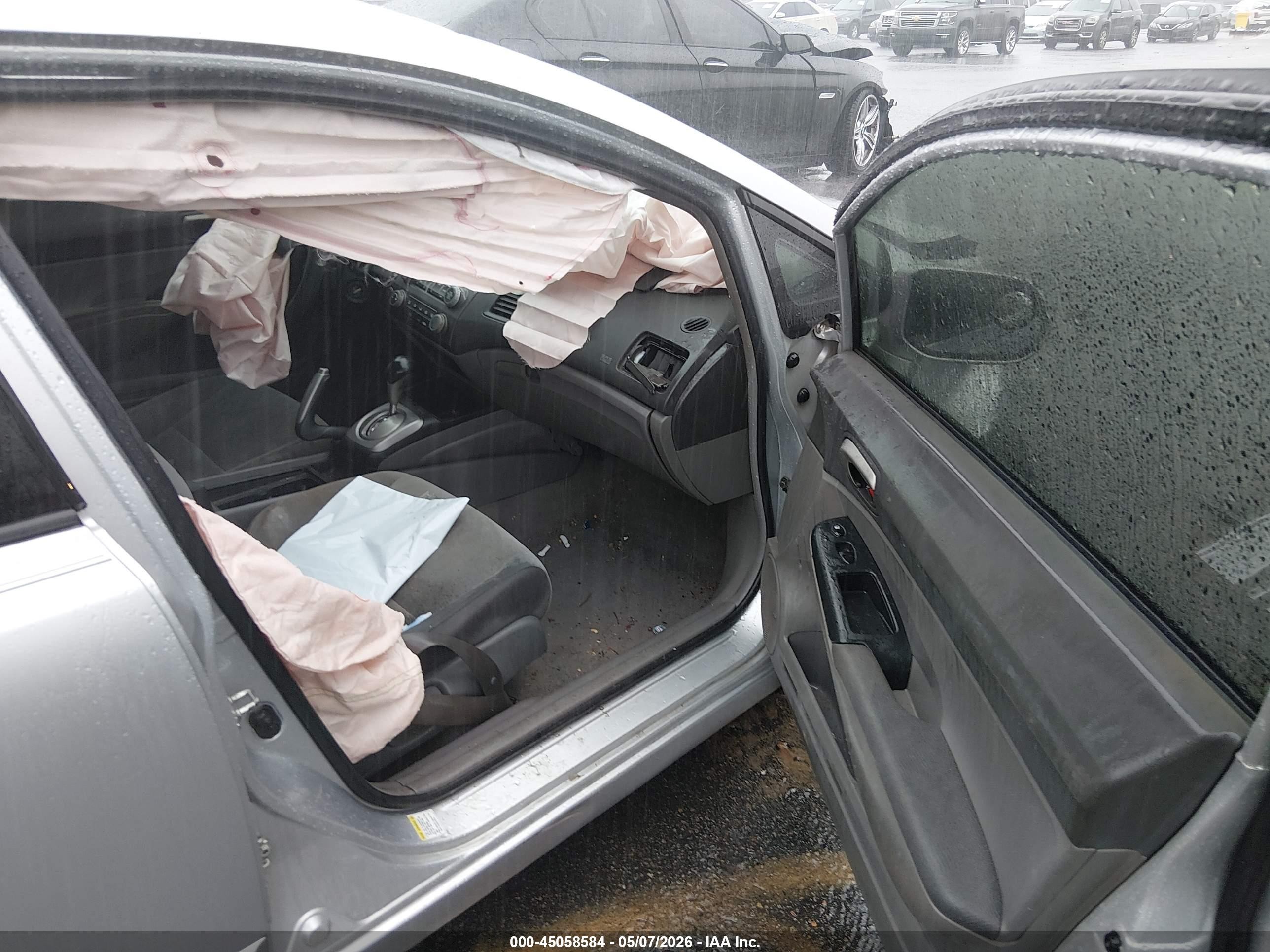 2008 Honda Civic Lx Gray vin: 2HGFA165X8H339728