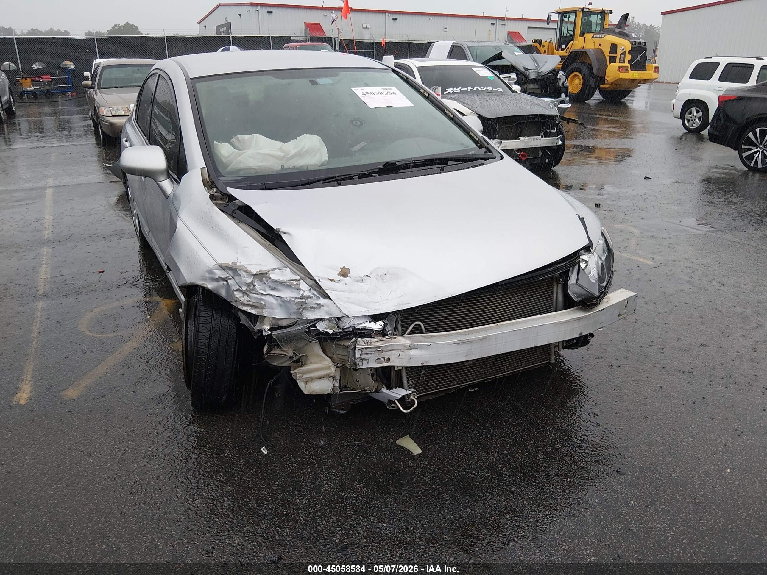 2008 Honda Civic Lx Gray vin: 2HGFA165X8H339728
