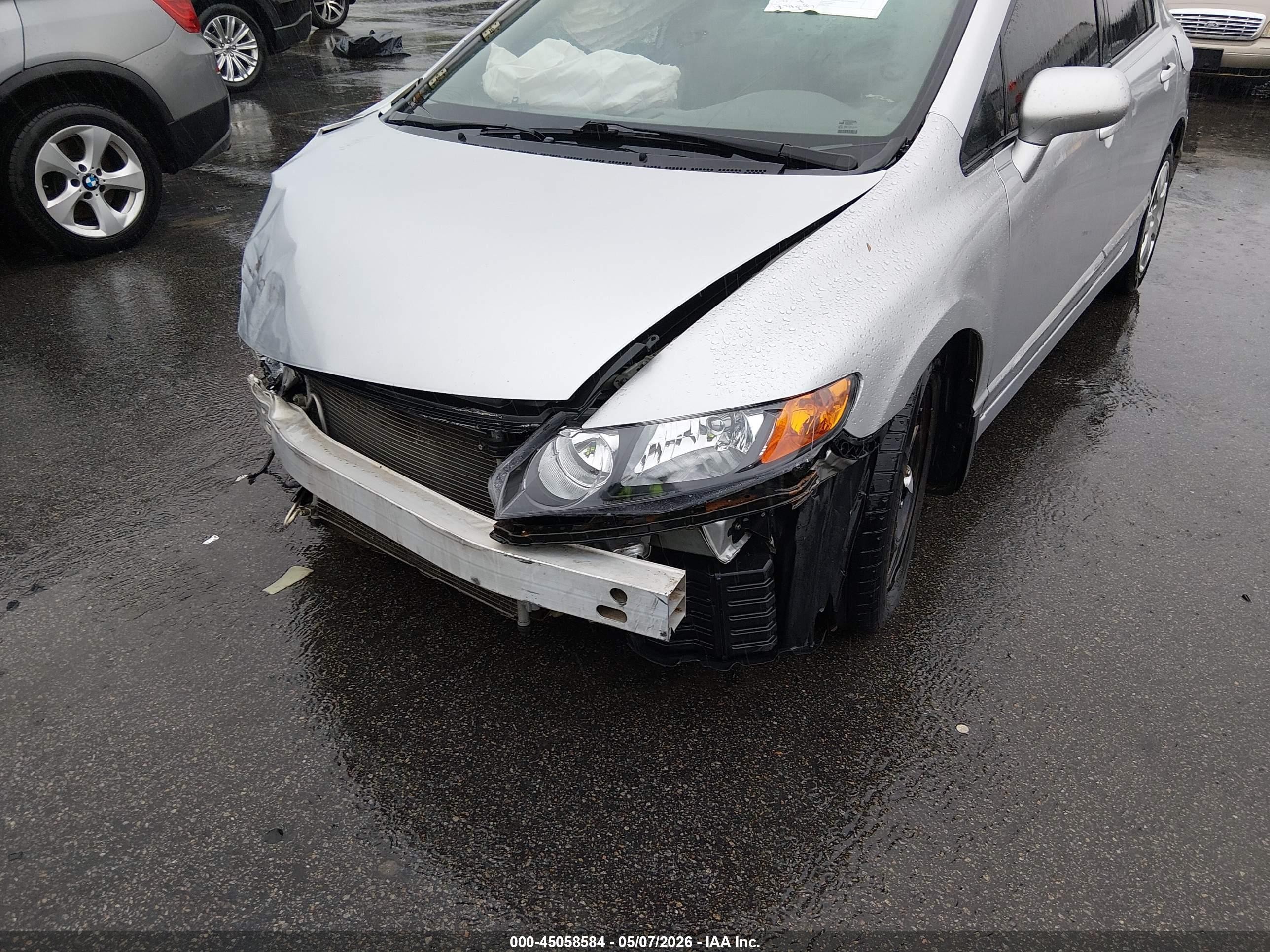 2008 Honda Civic Lx Gray vin: 2HGFA165X8H339728