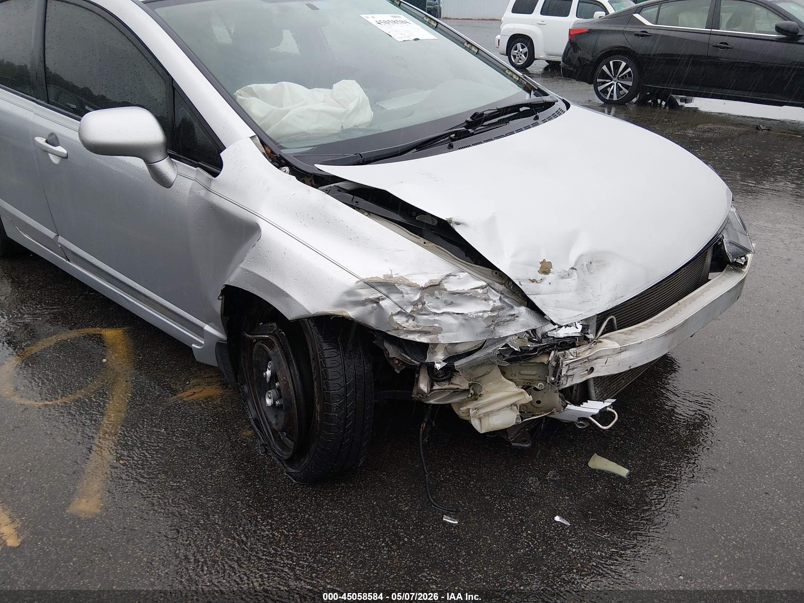 2008 Honda Civic Lx Gray vin: 2HGFA165X8H339728