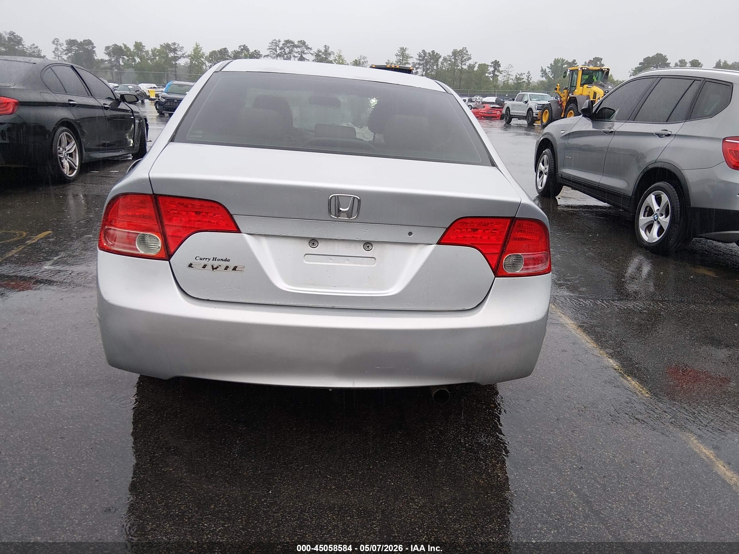 2008 Honda Civic Lx Gray vin: 2HGFA165X8H339728