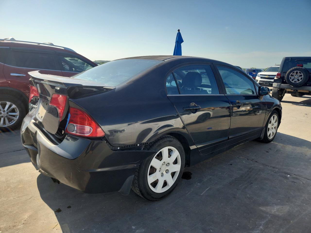 2008 Honda Civic Lx Черный vin: 2HGFA165X8H357730