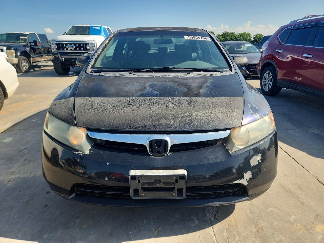 2008 Honda Civic Lx Черный vin: 2HGFA165X8H357730