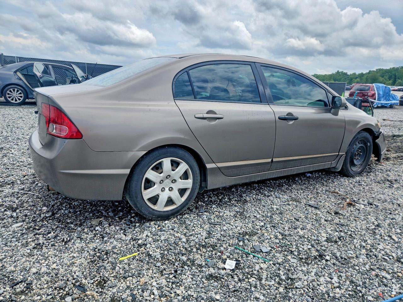 2008 Honda Civic Lx Gray vin: 2HGFA165X8H505715