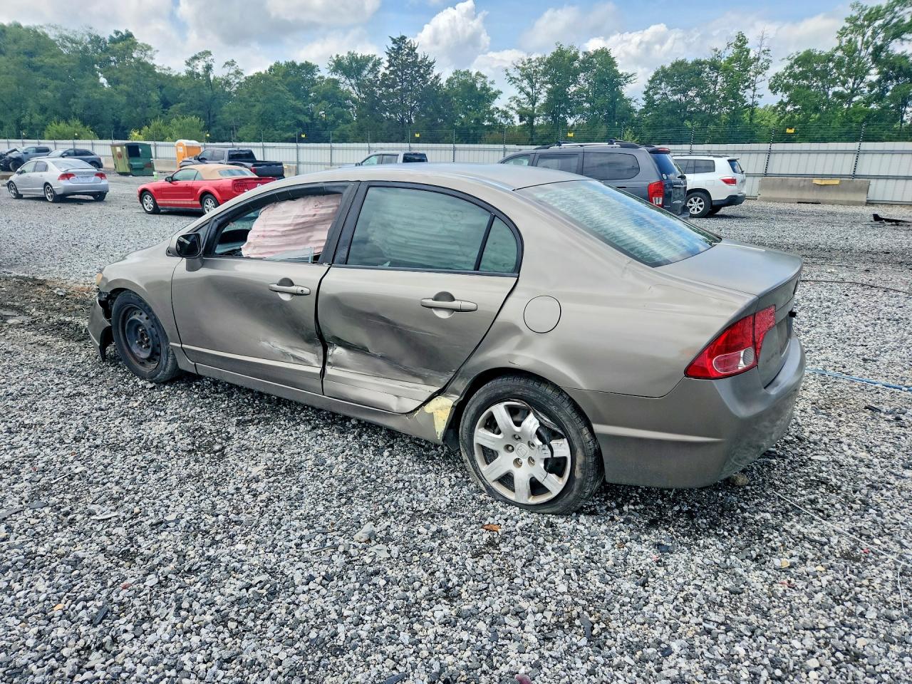 2008 Honda Civic Lx Gray vin: 2HGFA165X8H505715