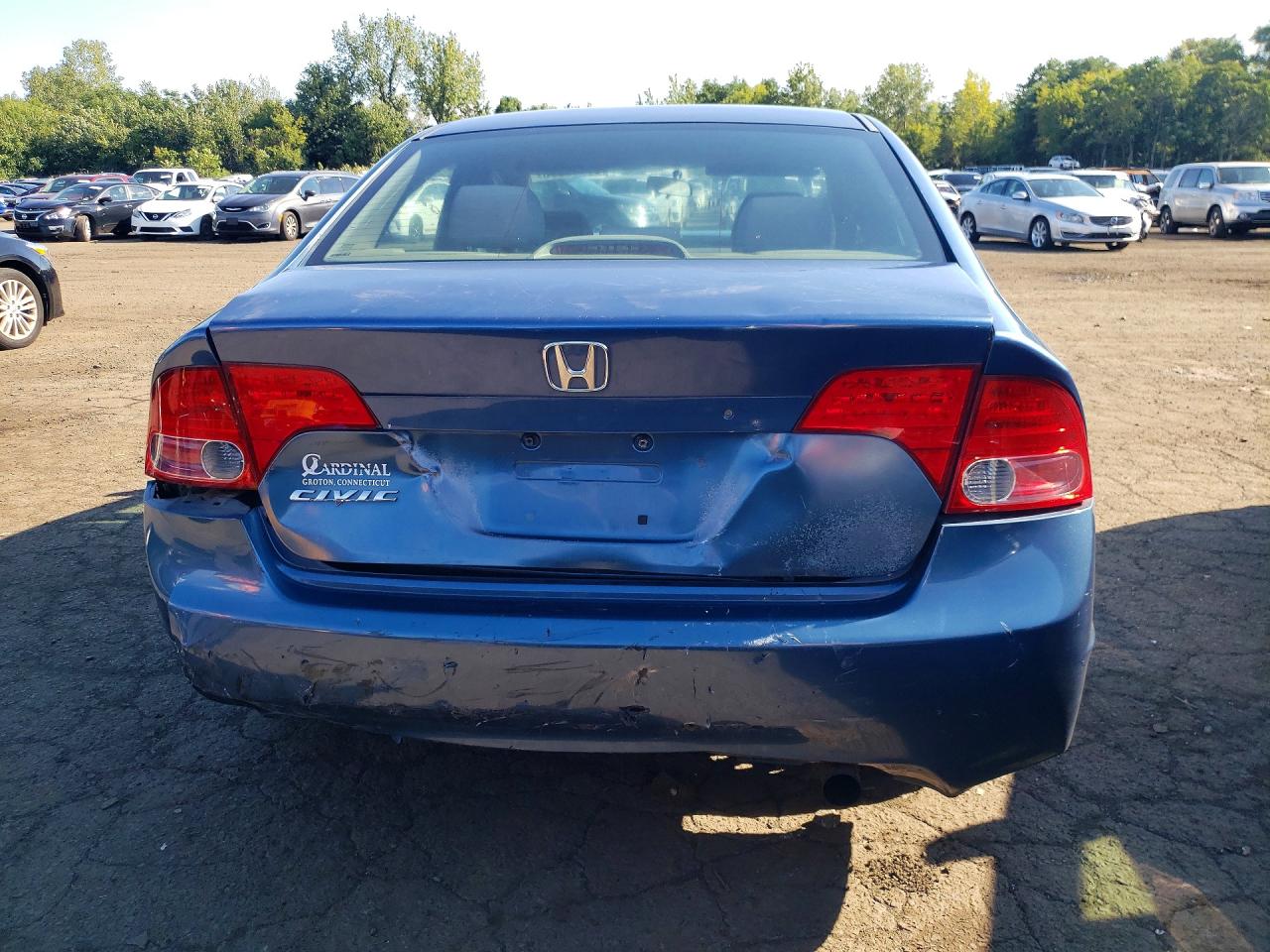 2008 Honda Civic Lx Blue vin: 2HGFA165X8H508453