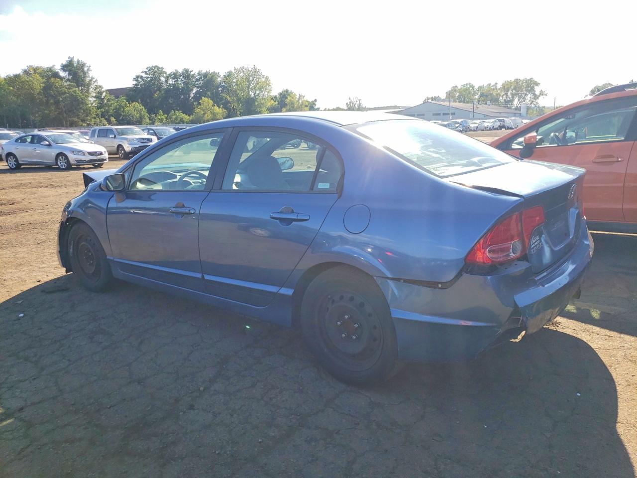 2008 Honda Civic Lx Blue vin: 2HGFA165X8H508453