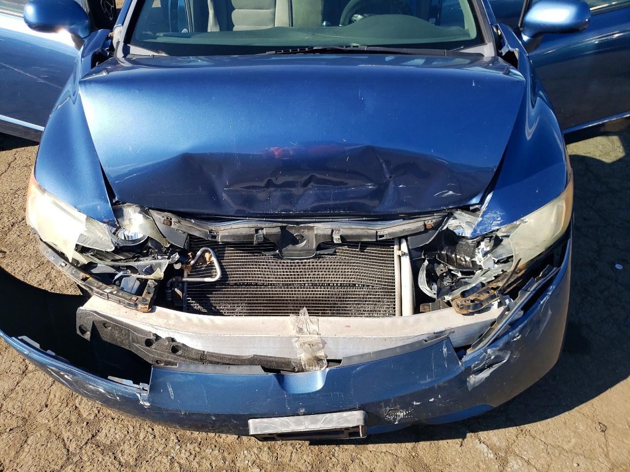 2008 Honda Civic Lx Blue vin: 2HGFA165X8H508453