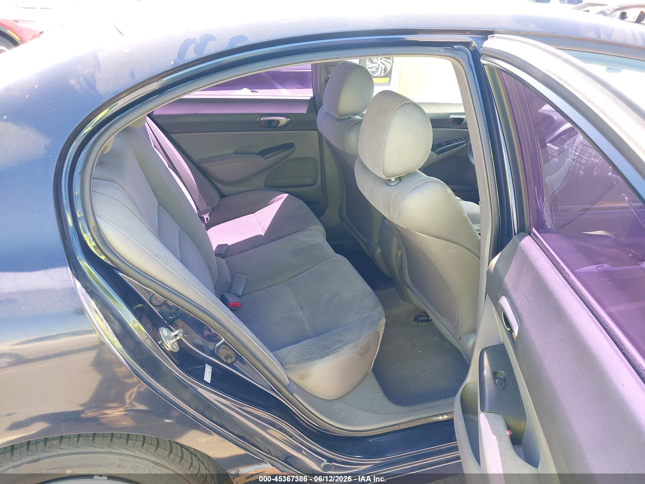 2008 Honda Civic Lx Blue vin: 2HGFA165X8H512020