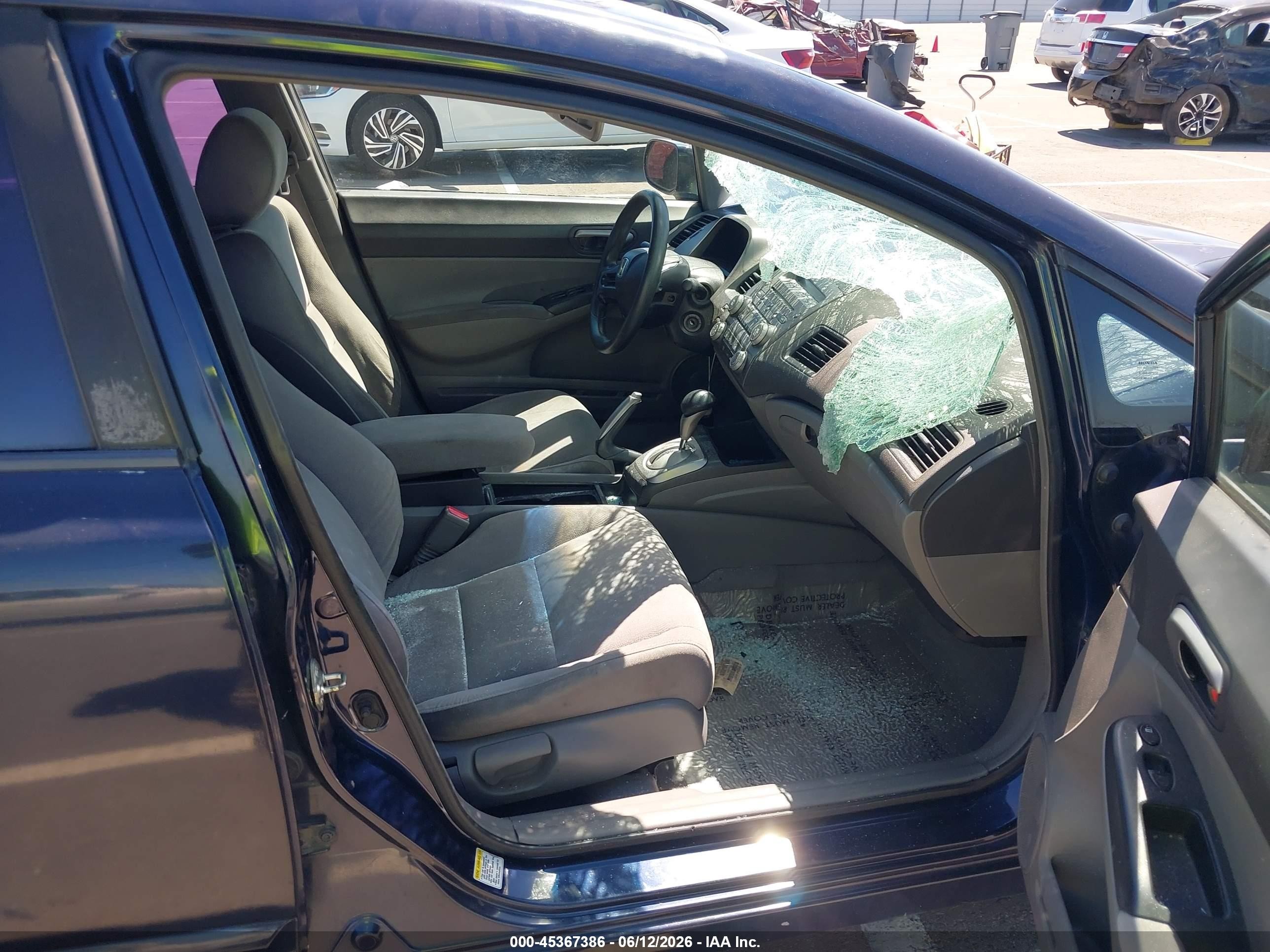 2008 Honda Civic Lx Blue vin: 2HGFA165X8H512020