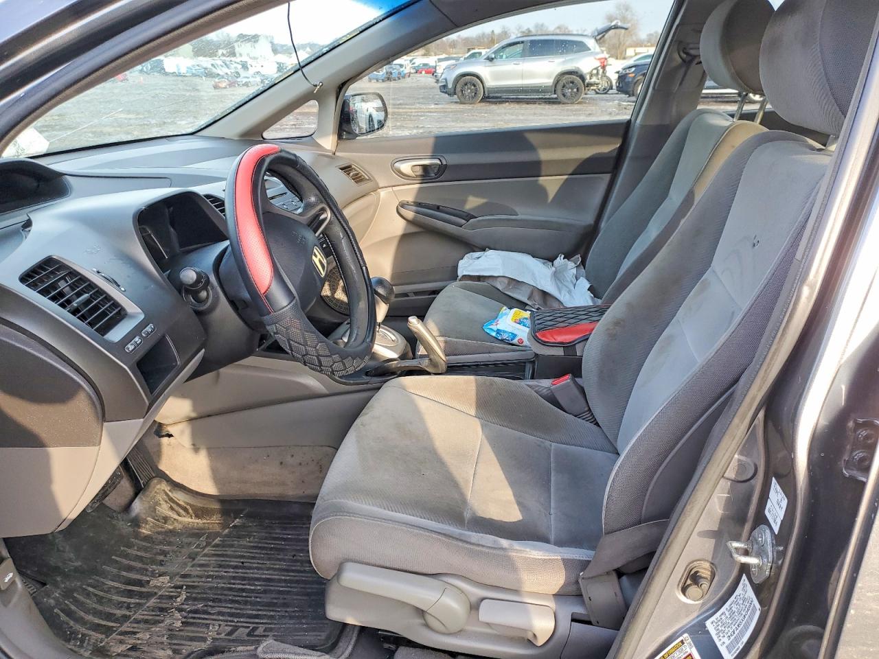 2009 Hond Civic Lx Gray vin: 2HGFA165X9H348902