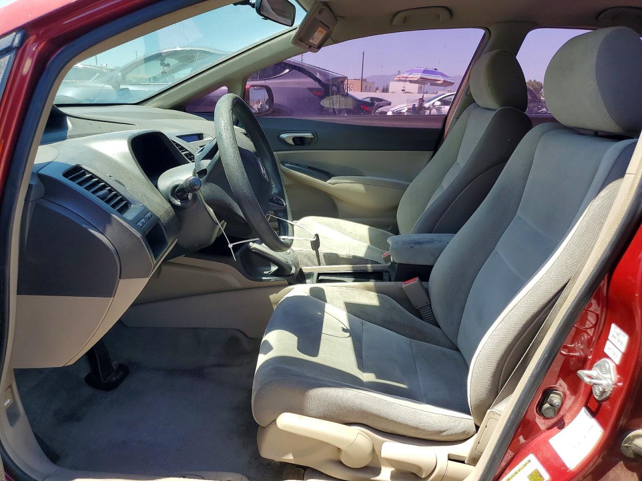 2009 Honda Civic Lx Burgundy vin: 2HGFA165X9H349936