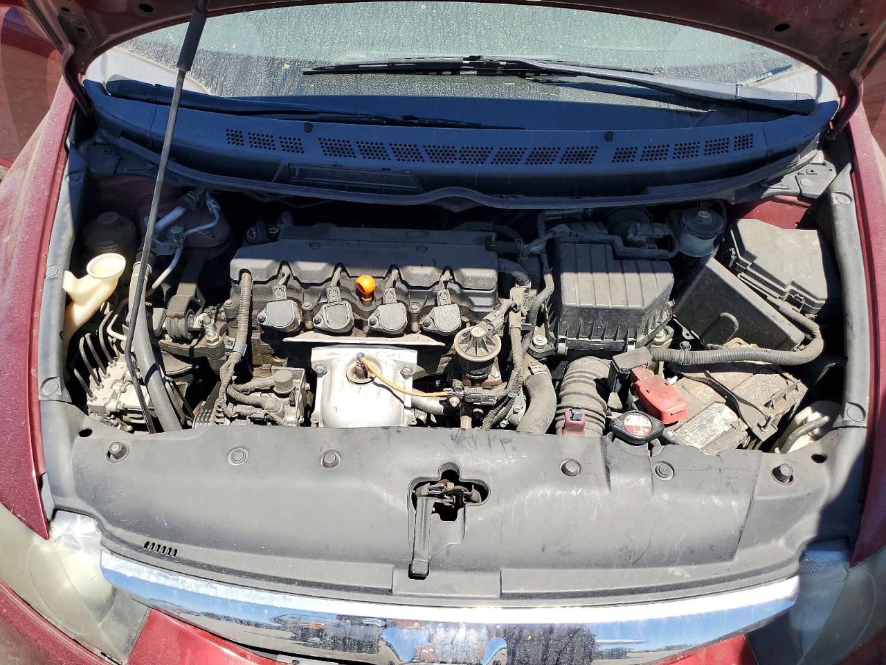 2009 Honda Civic Lx Burgundy vin: 2HGFA165X9H349936