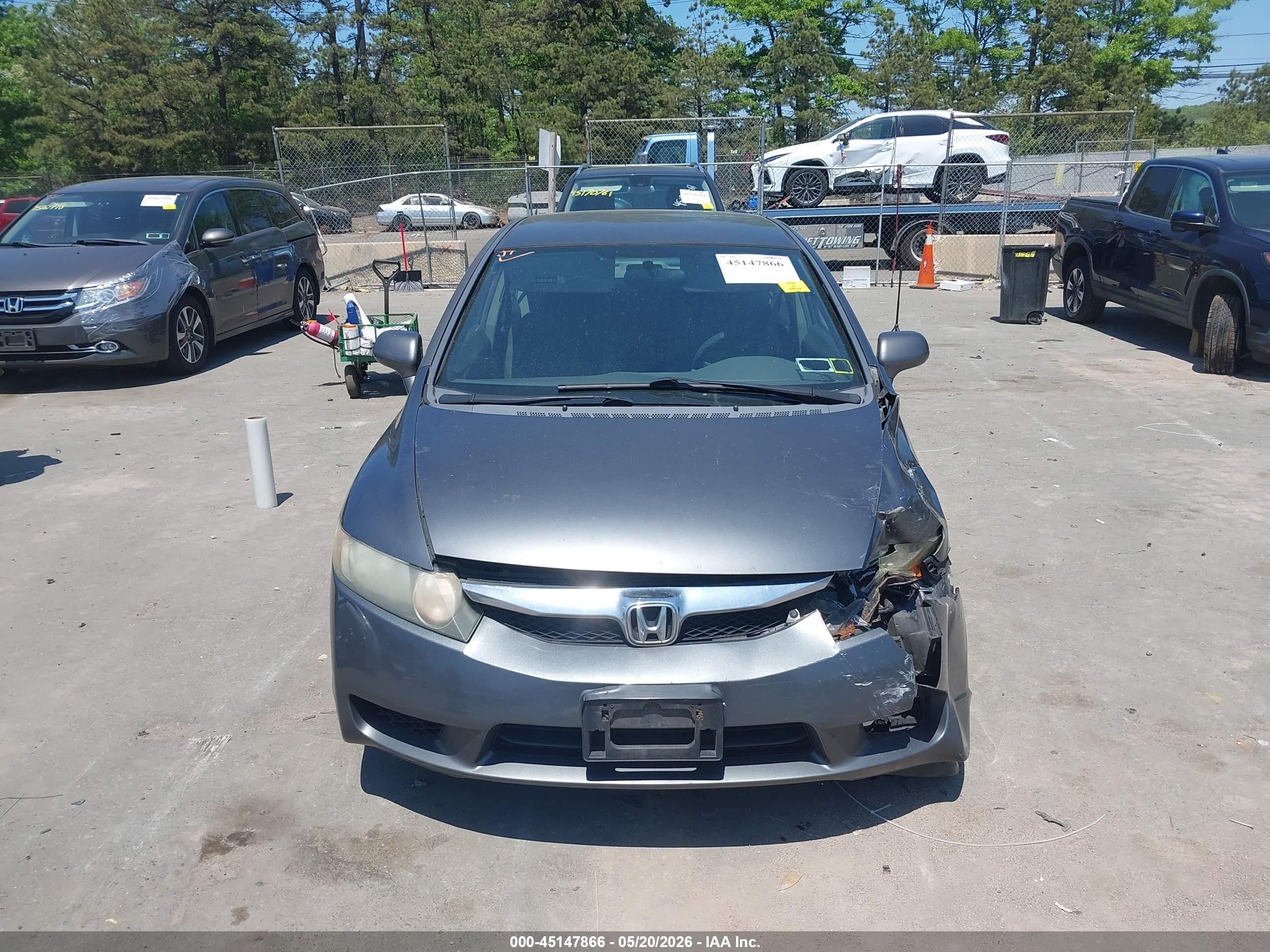 2009 Honda Civic Lx Gray vin: 2HGFA165X9H367644