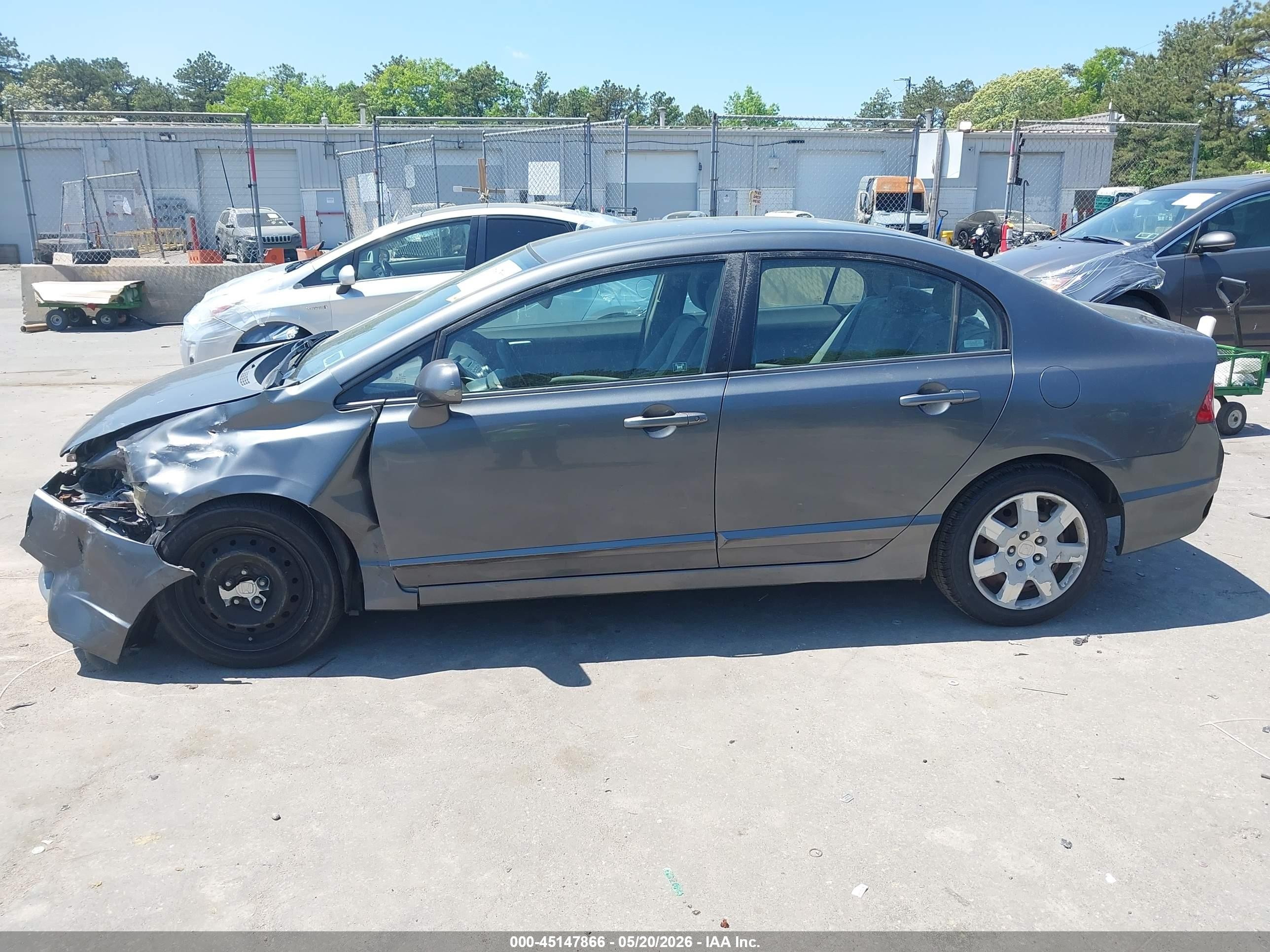 2009 Honda Civic Lx Gray vin: 2HGFA165X9H367644