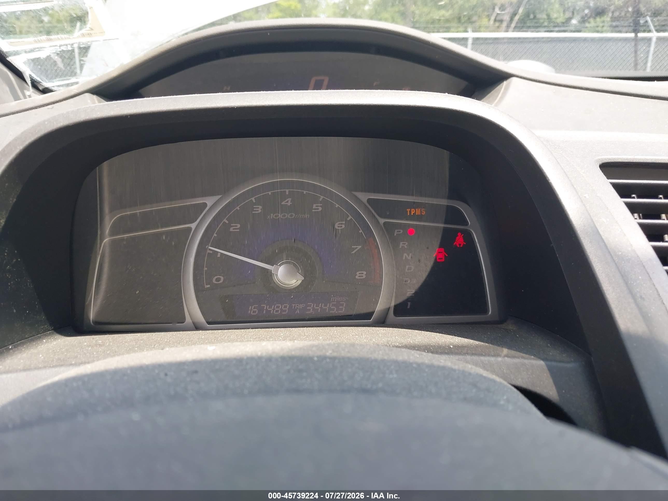 2009 Honda Civic Lx Gray vin: 2HGFA165X9H536769
