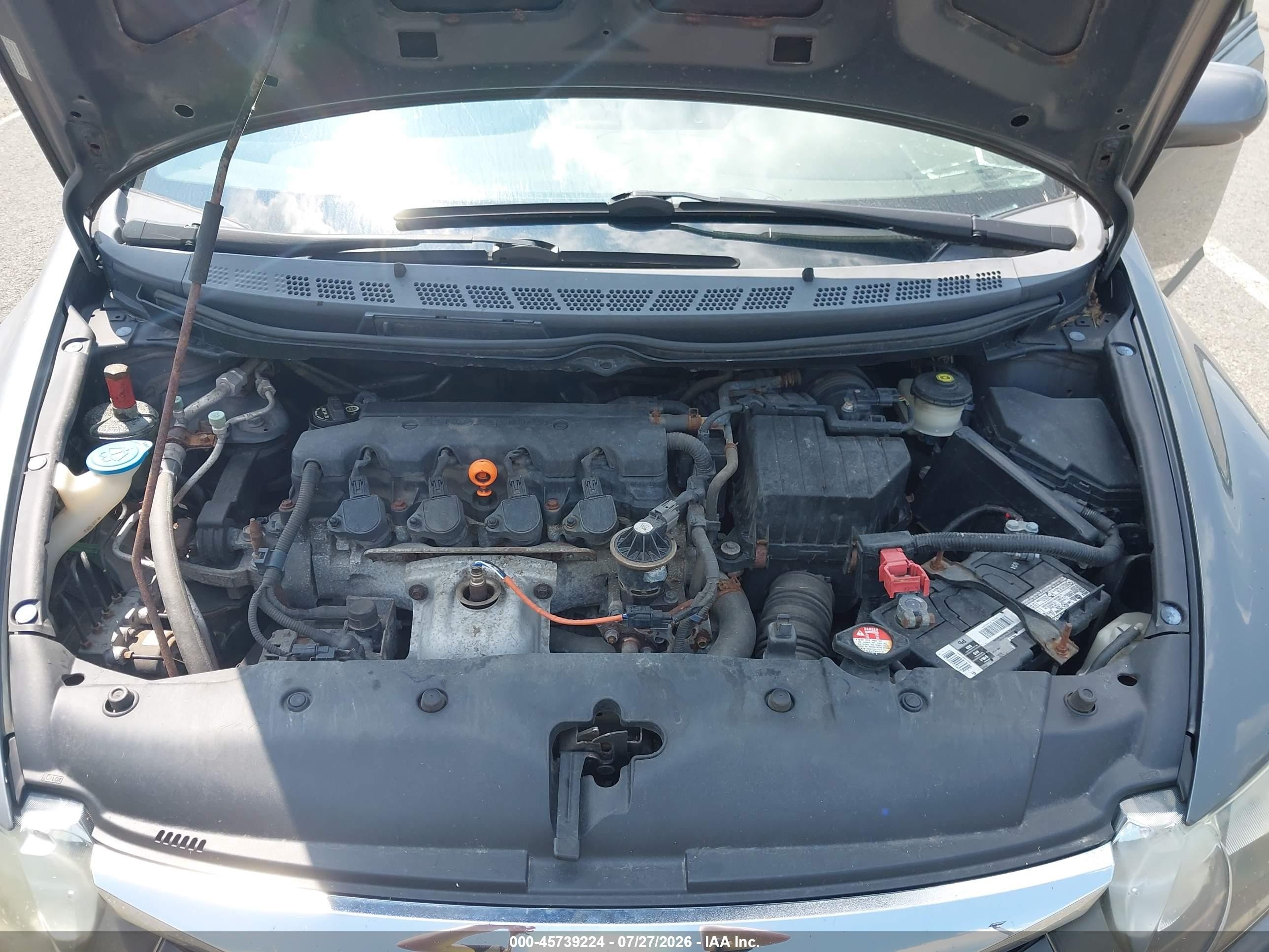 2009 Honda Civic Lx Gray vin: 2HGFA165X9H536769