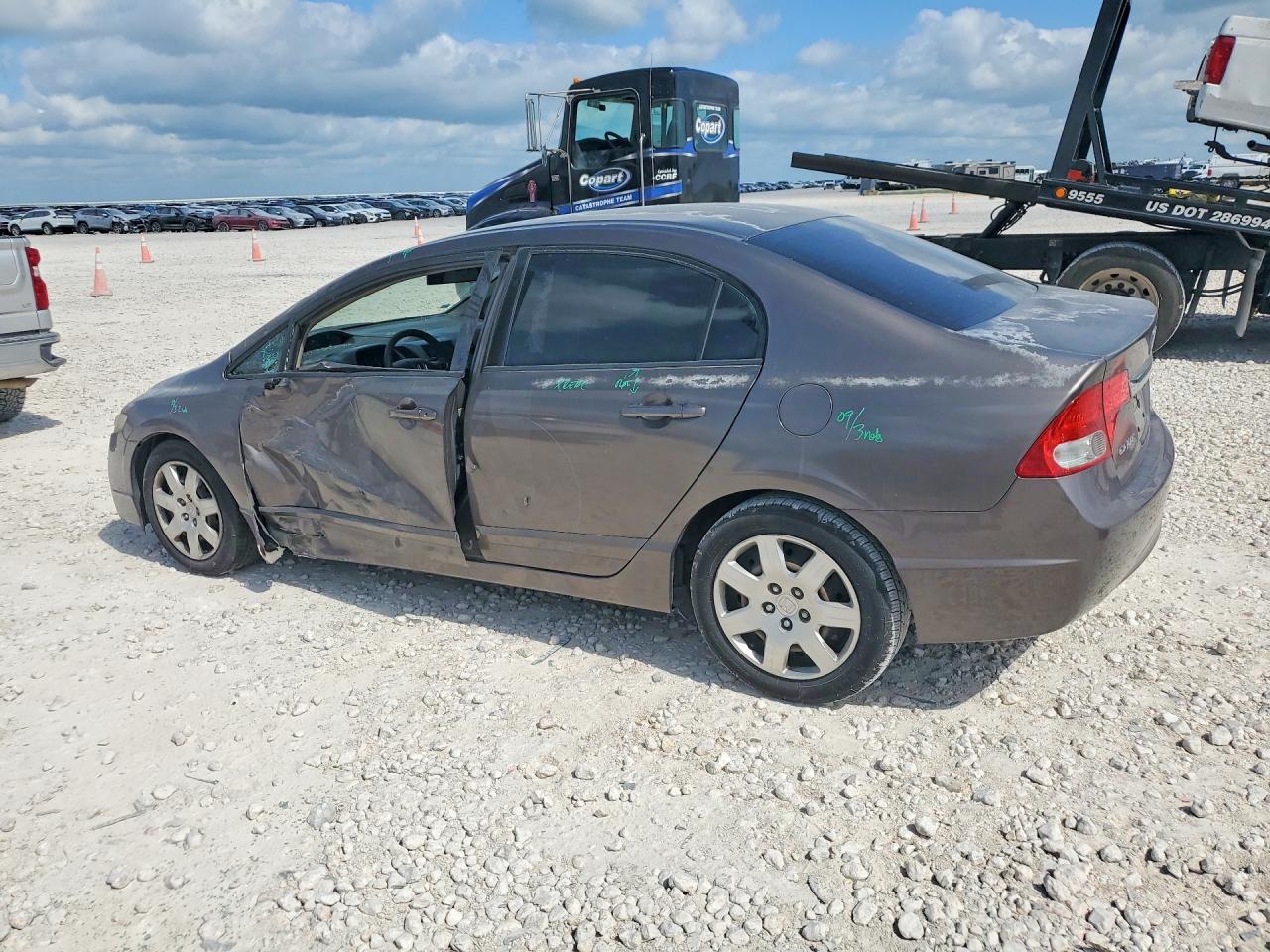2009 Honda Civic Lx Gray vin: 2HGFA165X9H538151