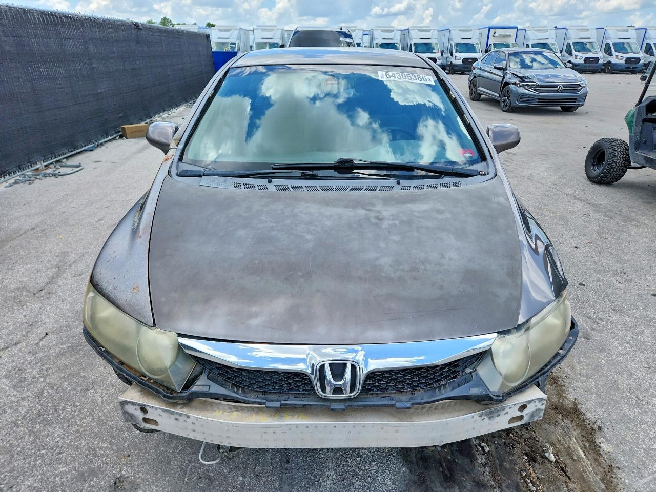 2009 Honda Civic Lx Серый vin: 2HGFA165X9H539235