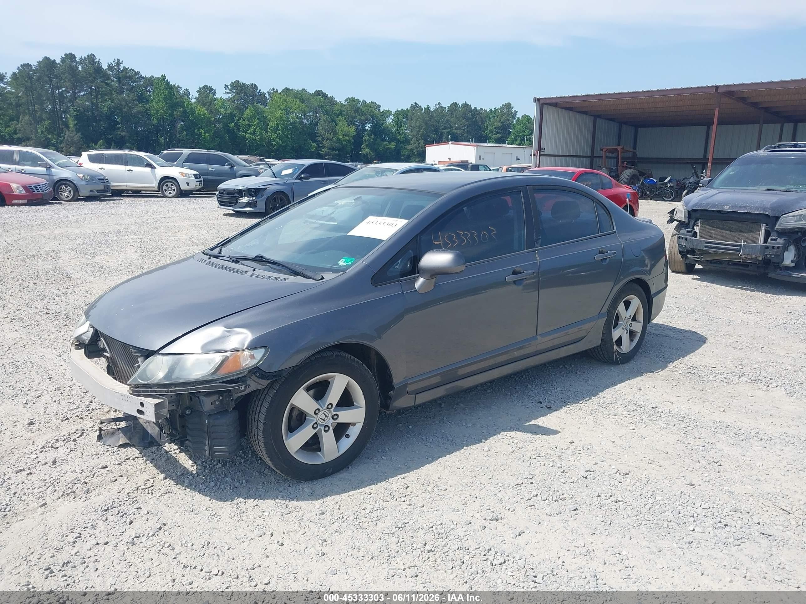 2009 Honda Civic Lx-s Gray vin: 2HGFA16609H325606