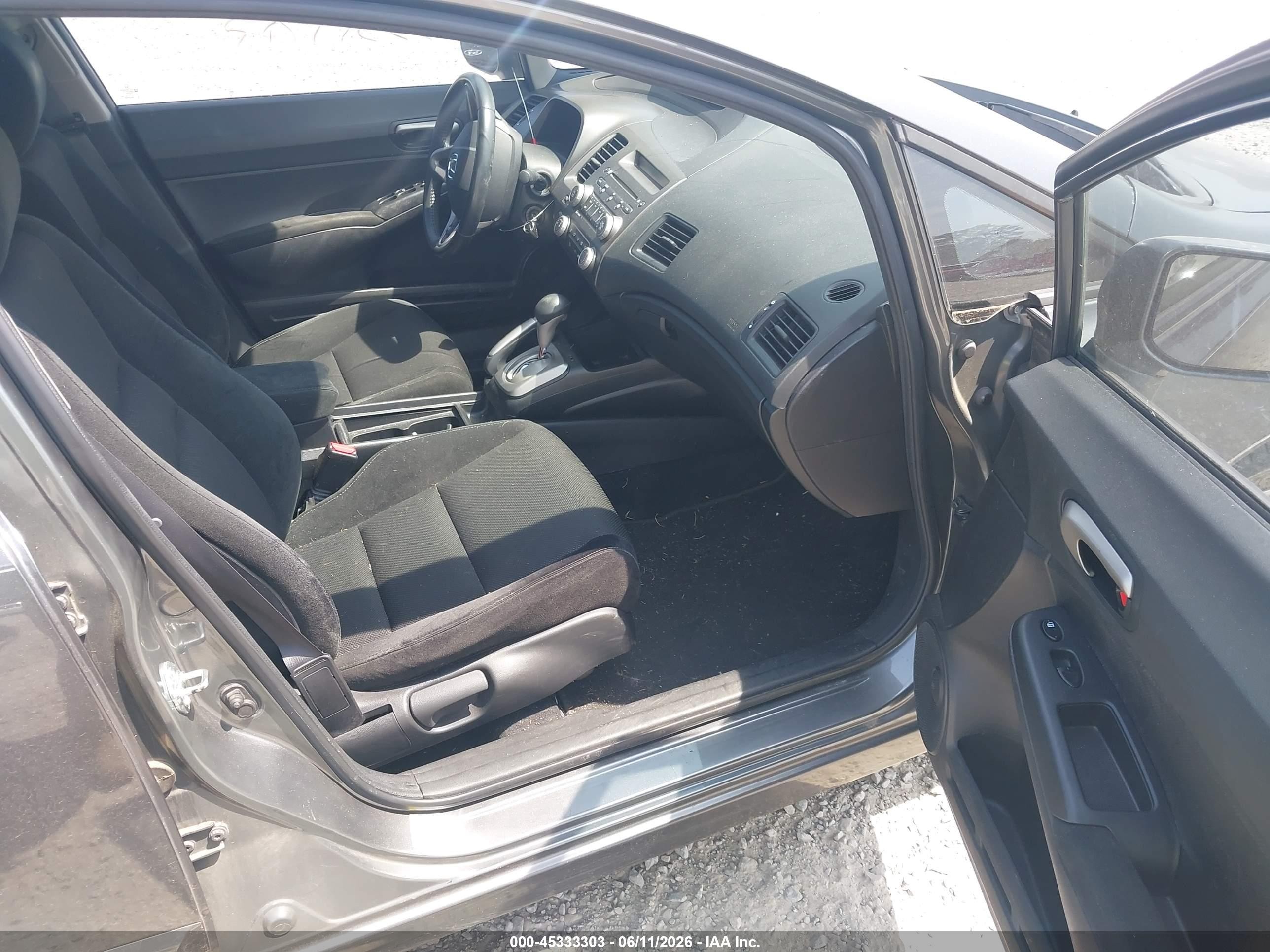 2009 Honda Civic Lx-s Gray vin: 2HGFA16609H325606