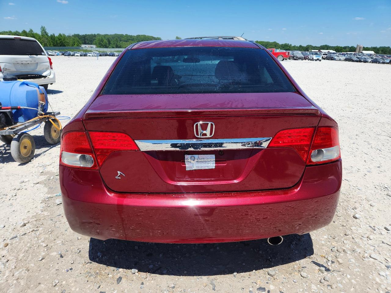 2009 Honda Civic Lx-s Burgundy vin: 2HGFA16609H325766