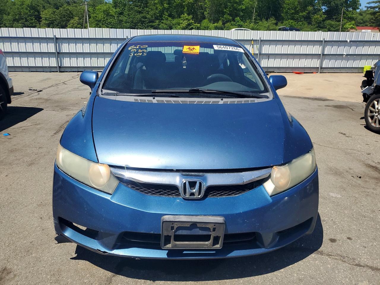 2009 Honda Civic Lx-s Blue vin: 2HGFA16609H330630