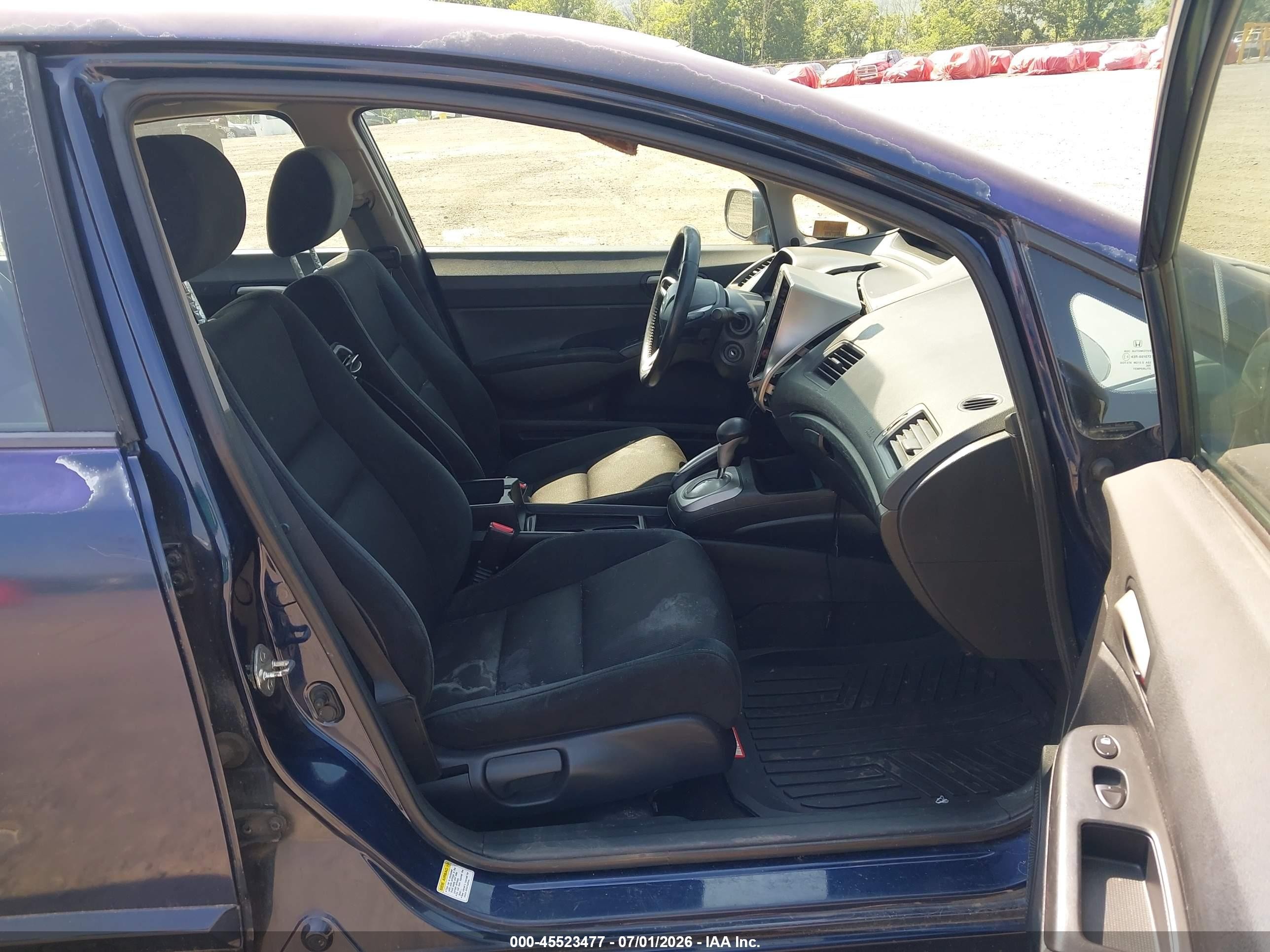 2009 Honda Civic Lx-s Blue vin: 2HGFA16609H505698