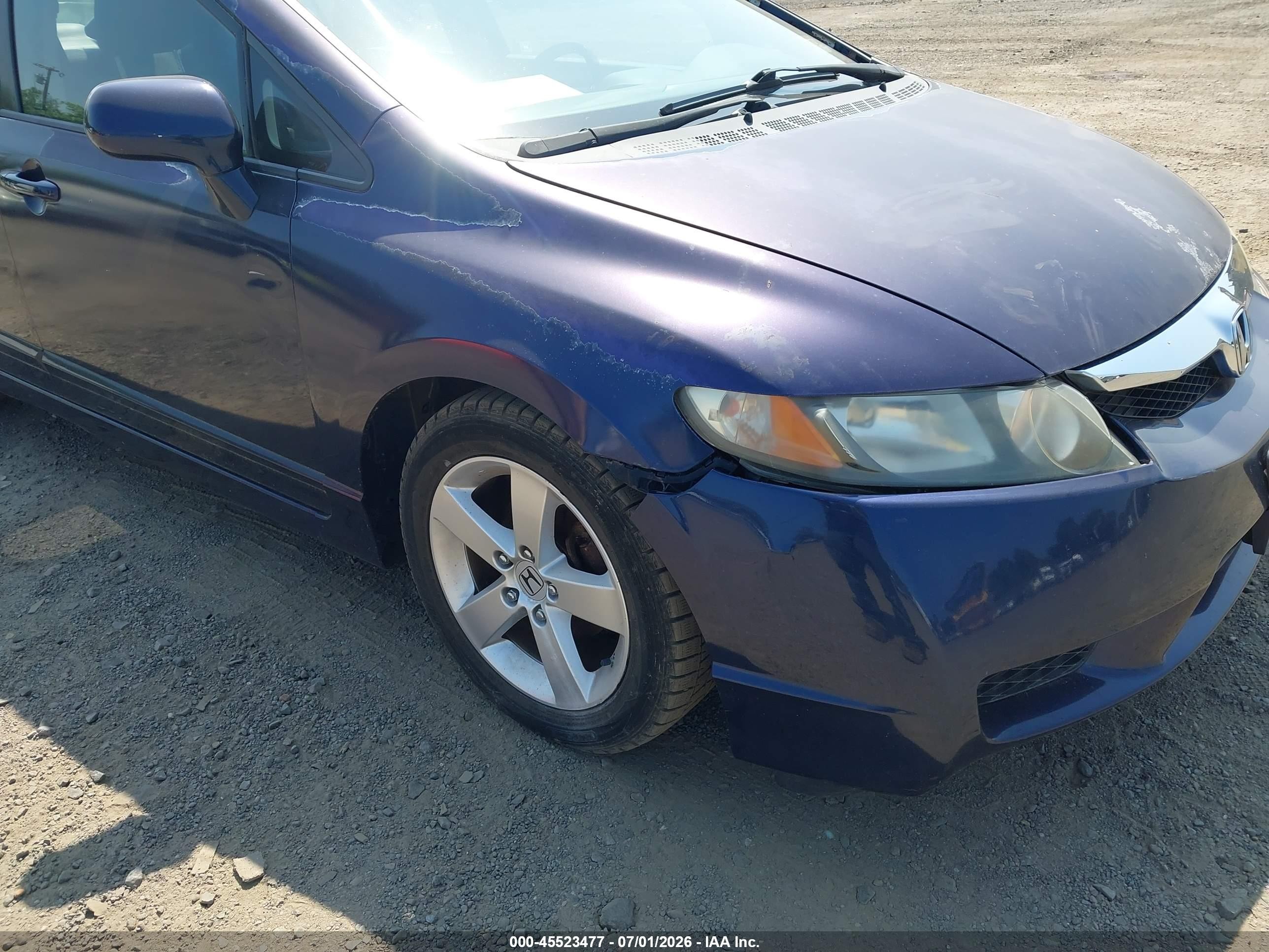 2009 Honda Civic Lx-s Blue vin: 2HGFA16609H505698