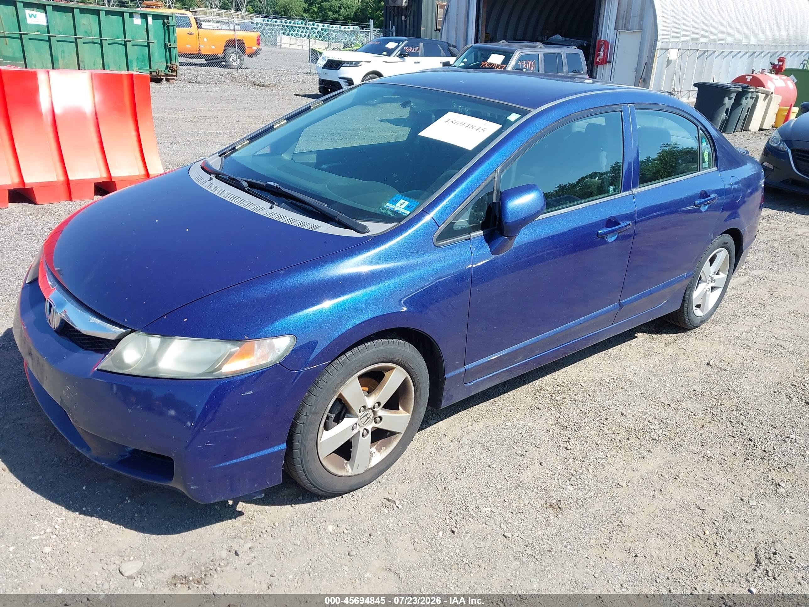 2009 Honda Civic Lx-s Blue vin: 2HGFA16609H505779