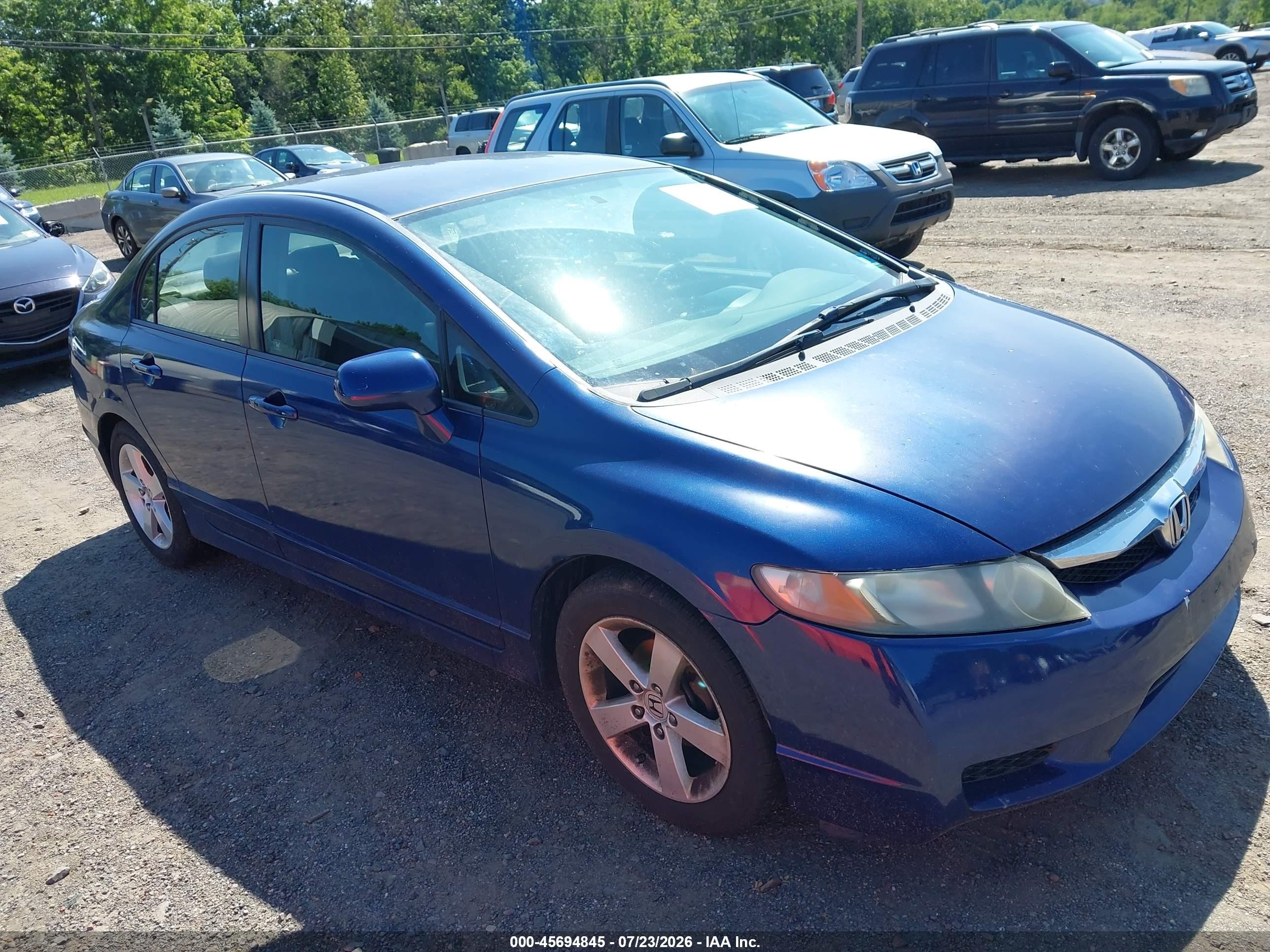 2009 Honda Civic Lx-s Blue vin: 2HGFA16609H505779