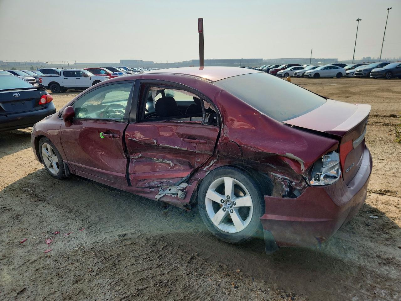 2009 Honda Civic Lx-s Burgundy vin: 2HGFA16619H010412