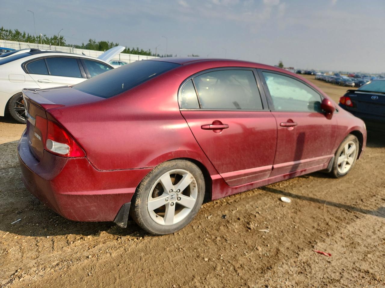 2009 Honda Civic Lx-s Burgundy vin: 2HGFA16619H010412